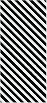 Декор Cersanit Evolution  диагонали черно-белые 20x44 см, EV2G442