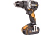 Ударная аккумуляторная дрель-шуруповерт Worx 60 Нм, 20 В, бесщеточная, 4 Ач x 2, ЗУ 2 А, кейс WX352.1