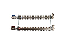 Коллектор из нержавеющей стали в сборе без расходомеров STOUT 12 выходов SMS 0912 000012