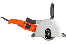 Электрический штроборез Спец ШЭМ-125/1800,1800 Вт, 6000 об/мин, 2 диска 125 мм, штроба 40x35 мм, подкл.пылесоса, цветной короб СПЕЦ-4123