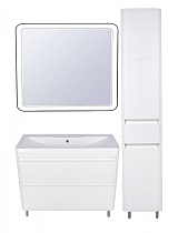 Мебель для ванной Style Line Атлантика 90 см напольная, белый антискрейч