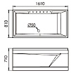 Акриловая ванна Gemy G9075 K L 161X81 см