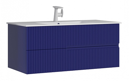 Мебель для ванной Orka Moonlight 120 см синий матовый