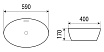 Раковина WeltWasser ELBACH 4028 59 см, 10000004589 белый глянец