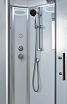 Душевая кабина Timo Standart T-6610SL Silver Fabric L 110x85, без г/м, матовые стекла, хром