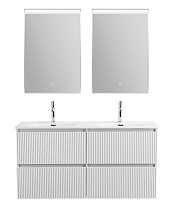 Мебель для ванной BelBagno Uno 120 см, 4 ящика, Bianco Opaco