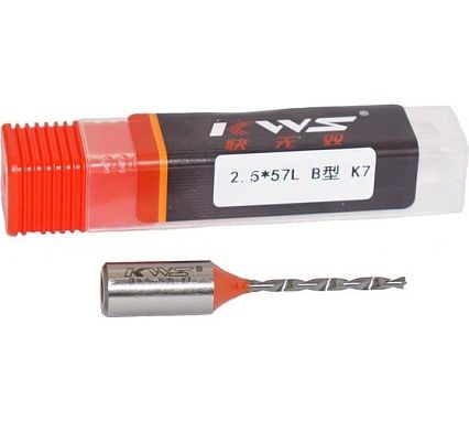 Сверло для глухих отверстий KWS 2.5х57 L Working Height 20 05955-99994121