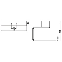 Держатель туалетной бумаги Emco Loft 0500 001 01 хром