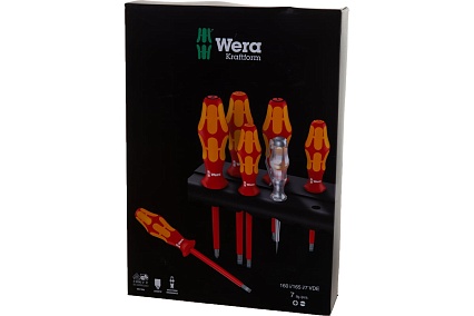 Набор диэлектрических отверток 1000 V 160I/165I/7 SATZ 7TLG. WERA WE-006148