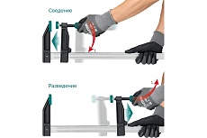 Струбцина Kraftool XF-300/80 тип F 300/80 мм 32011-080-300_z01