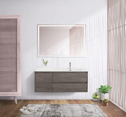 Тумба с раковиной BelBagno Kraft 120 см, 2 ящика, 1 дверца, правая