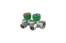 Коллектор с кранами SMT 3/4х16х2, 2 выхода, хром 1875CH051602-27