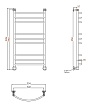 Полотенцесушитель водяной Aquanet Romeo(г2) 50x100 см