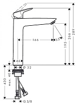 Смеситель для раковины Hansgrohe Logis 71091000