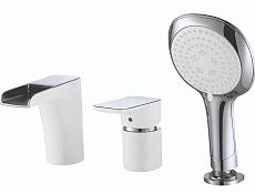 Смеситель на борт ванны D&K Berlin Steinbeis DA1434216 белый