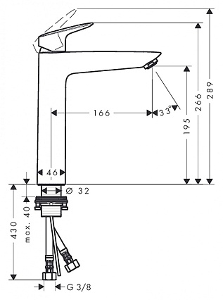 Смеситель для раковины Hansgrohe Logis 71091000