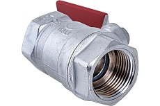 Шаровой кран Giacomini R250D 1&quot;, внутренняя/внутренняя, ручка-рычаг красный, хромированный R250X005