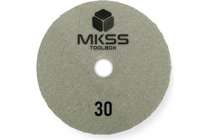 Алмазный гибкий шлифовальный круг MKSS Toolbox MK2604 АГШК Ø100 Р30 для мокрой шлифовки MKSS MK26040030