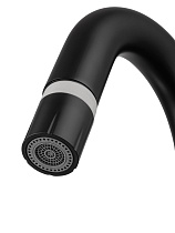 Смеситель для раковины Wonzon&Woghand WW-FE01L212-MB выдвижной излив, черный матовый