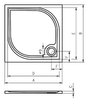 Поддон для душа Riho Kolping DB31 100x80