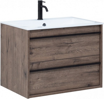 Мебель для ванной Aquanet Lino 70 см дуб веллингтон