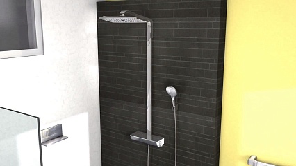 Душевая стойка Hansgrohe Raindance Select E 360 Showerpipe 27112400 термостат