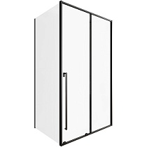 Душевой уголок Allen Brau Fantasy 2.0 120x80 3.11006.31 + 3.11012.31, прозрачный, черный матовый