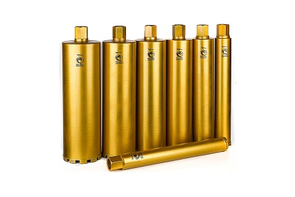 Коронка алмазная по бетону 120/400 мм, 10 сегментов, 1 1/4 GOLDEN DRAGON 120/400.11/4.GD