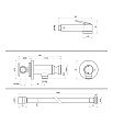 Гигиенический душ Bossini Paloma Flat с прогрессивным смесителем E37015B.073 черный матовый