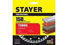 Диск алмазный отрезной по бетону/кирпичу/плитке (150х22.2 мм) Stayer Professional 3662-150_z02