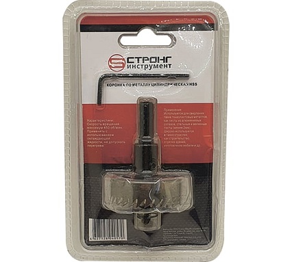 Коронка по металлу HSS 41 мм Strong CTK-06300041