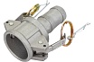 Алюминиевый камлок TITAN LOCK типа С серия EcoLine, розетка с хвостовиком 1" TL100CAL-EL