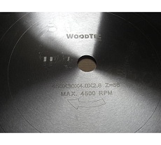 Пила дисковая 450х4/2.8x30 мм, Z56 WZ Woodtec ИН 299135