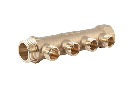 Коллектор латунный PROFACTOR в/н 1" х 4 вых 1/2" нар PF MF 263.4