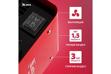 Тепловая керамическая пушка MTX SHCL-3000, квадратная, 230 В, 480 м3/ч, 1/3 кВт 96403