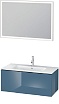 Мебель для ванной Duravit L-Cube 103 1 ящик синий глянец