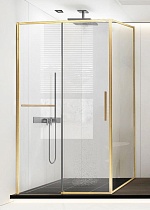 Душевой уголок Vincea Slim Soft VSR-1SS8012CLG 120x80 брашированное золото, прозрачный