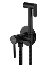 Смеситель Wonzon&Woghand Stick WW-88829902-MB с гигиеническим душем, черный матовый