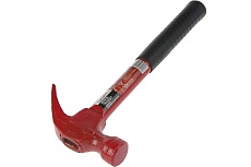 Молоток-гвоздодер ЛОМ металлическая обрезиненная рукоятка, 680 г 2679412