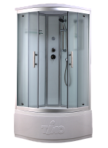 Душевая кабина Timo Standart T-6690SF Silver Fabric 90x90, без г/м, матовые стекла, хром