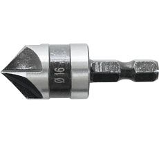 Зенкер конический по дереву, 16 мм, 6-гранный хвостовик, Политех 4970216