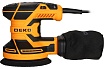 Эксцентриковая сетевая шлифмашина Deko DKG400-125 с набором кругов 36 шт 085-1100