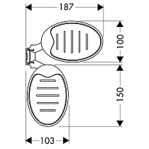 Мыльницы Hansgrohe Cassetta 28684000