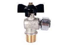 Шаровой угловой кран STOUT НР/накидная гайка 1/2x1/2 SVB-0010-000015 RG008T2PONKOO3