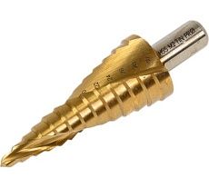 Сверло ступенчатое по стали (6-30 мм, 13 ступеней, HSS-G M2 TIN, хвостовик 13 мм) Профоснастка № 3323 30106023