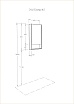Зеркальный шкаф Акватон Сканди 45 см белый, 1A252002SD010