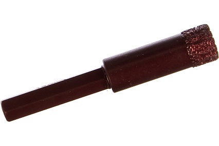 Коронка алмазная вакуумная по камню D14-10W-35L-Ш8 (14х35 мм; хвостовик HEX8 мм) Messer 06-36-014