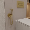 Смеситель Oliveeka Y-Line OL-829902-BG с гигиеническим душем, золото матовое