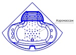 Аэромассаж для душевого бокса Радомир, аэроджет 10 шт