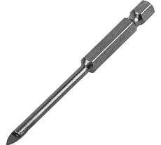 Сверло по керамической плитке и стеклу 4 мм, 6-гранный хвостовик Matrix 72827